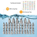 11 Inch Rotating Cake Turntable With 108 Cake Decoration Items Set