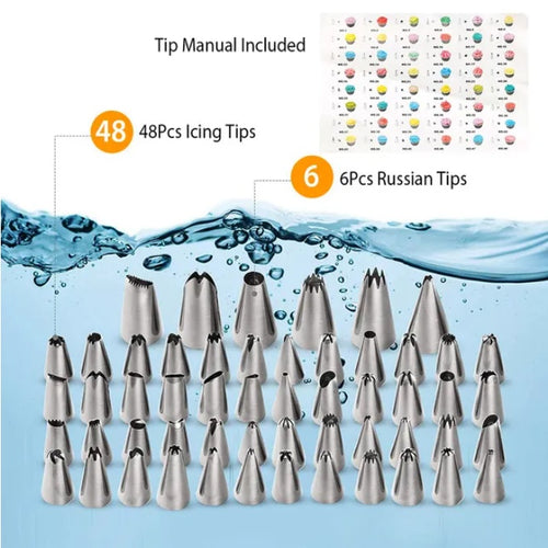 11 Inch Rotating Cake Turntable With 108 Cake Decoration Items Set