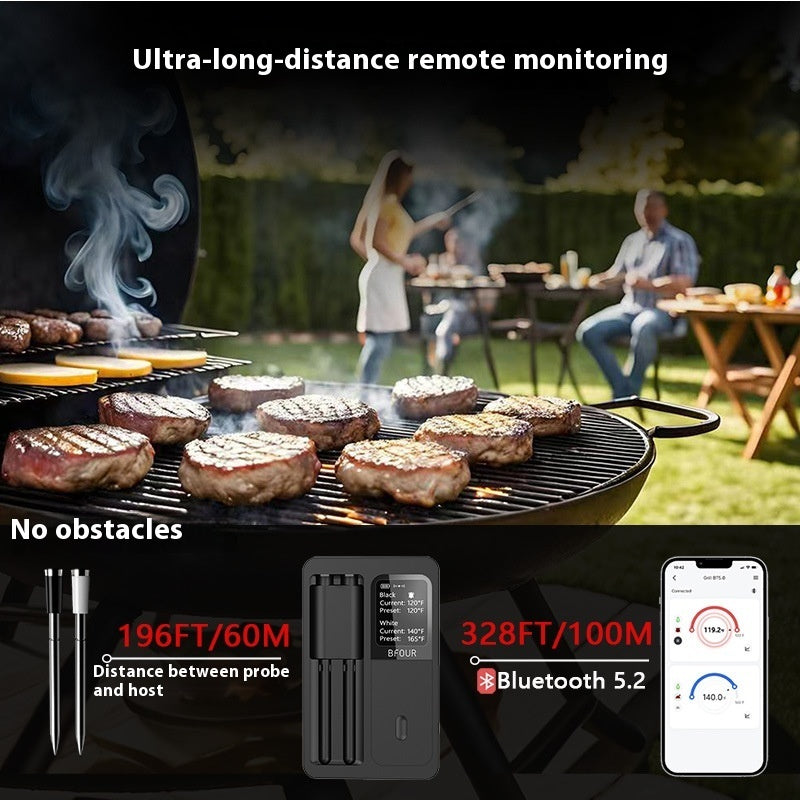 Wireless Bluetooth Barbecue Thermometer Kitchen Supplies