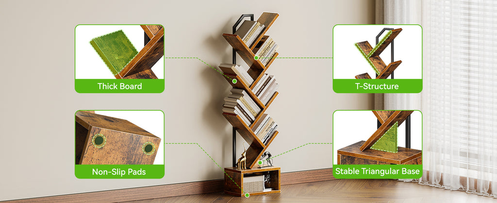 7-layer Tree Bookshelf