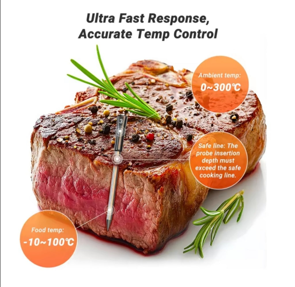 Wireless Bluetooth Barbecue Thermometer Kitchen Supplies