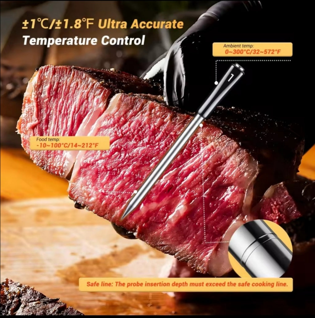 Wireless Bluetooth Barbecue Thermometer Kitchen Supplies