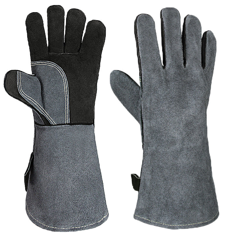 BBQ Heat Resistant Gloves – Anti-Scald Grill Gloves, High Temperature Protection for Barbecue, Oven, Fireplace & Welding