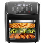 12.6 Quart Air Fryer Oven, Equipped With 10 Preset Cooking Modes, 400  F Quick Air Crispness Technology